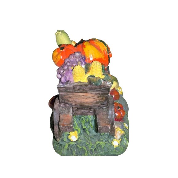 Thanksgiving Fall Harvest Wheel barrow Table top Decor - Picture 4 of 7
